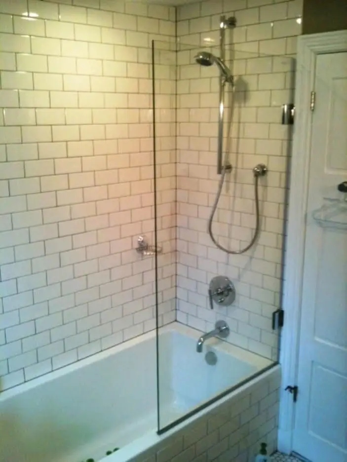 Splash Guards shower door installed by ABC