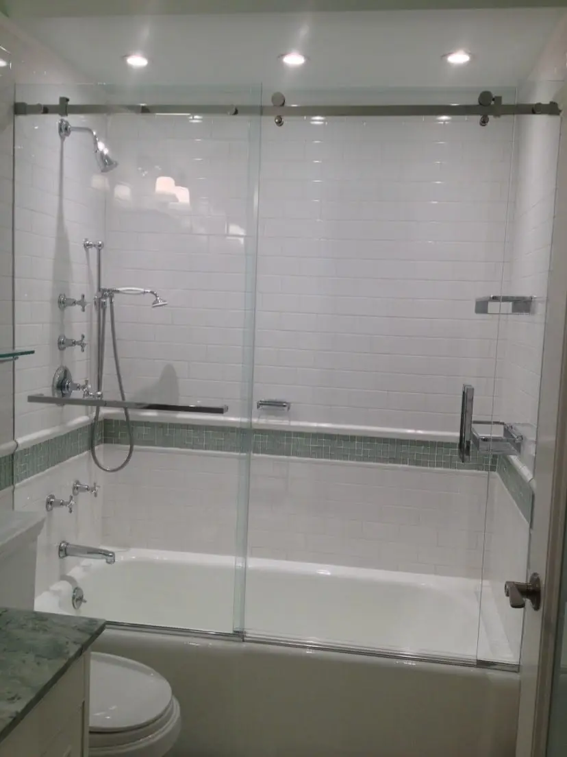 Serenity shower door installed by ABC