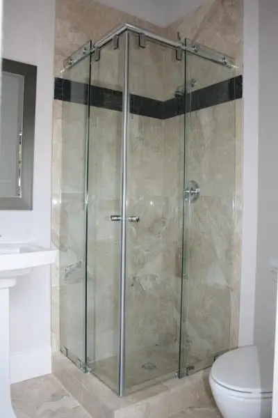 Hydroslide shower door installed by ABC