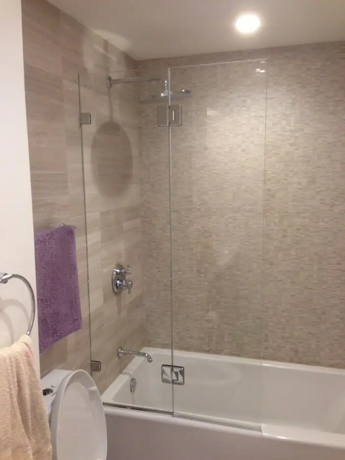 Splash Guards shower door installed by ABC