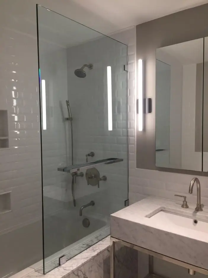 Steam shower door installed by ABC