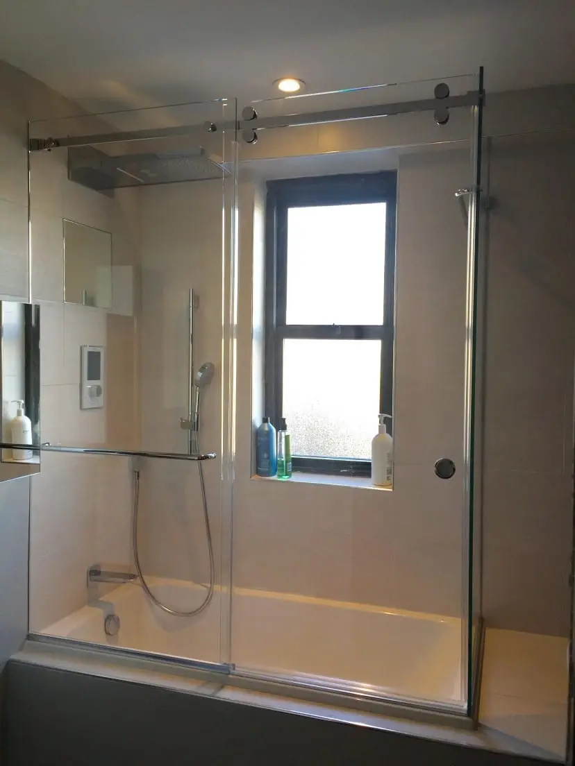Serenity shower door installed by ABC