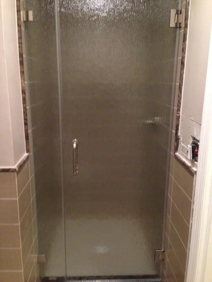 In-Line shower door installed by ABC
