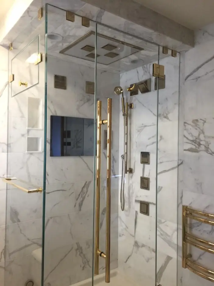 Steam shower door installed by ABC