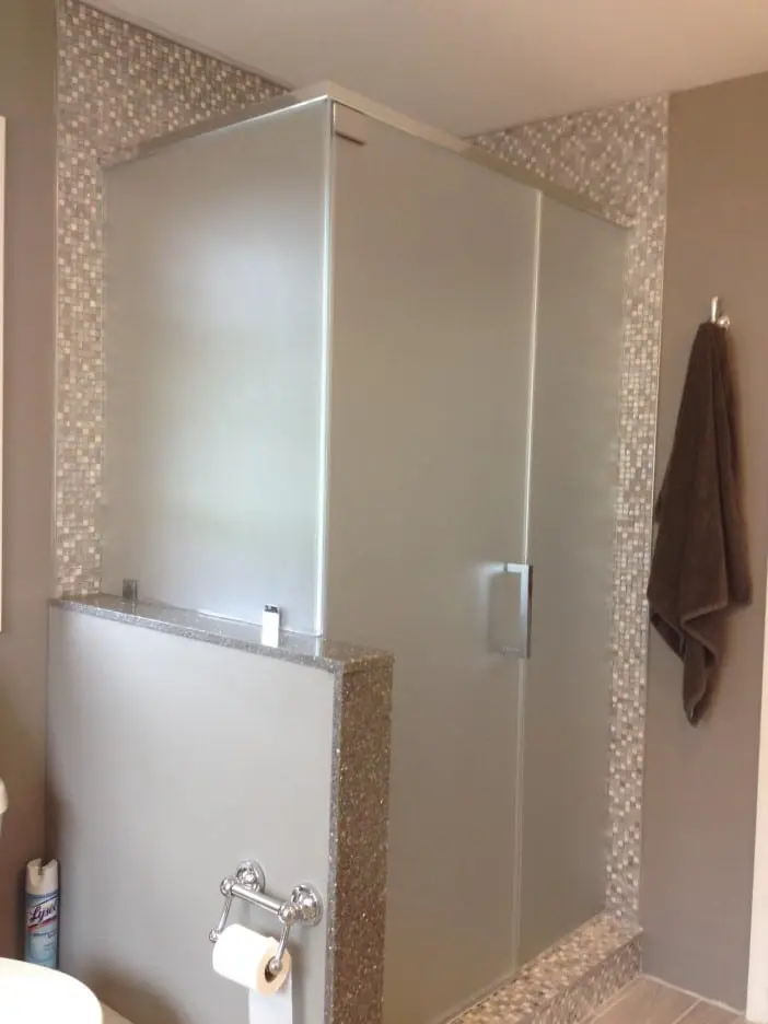 Steam shower door installed by ABC