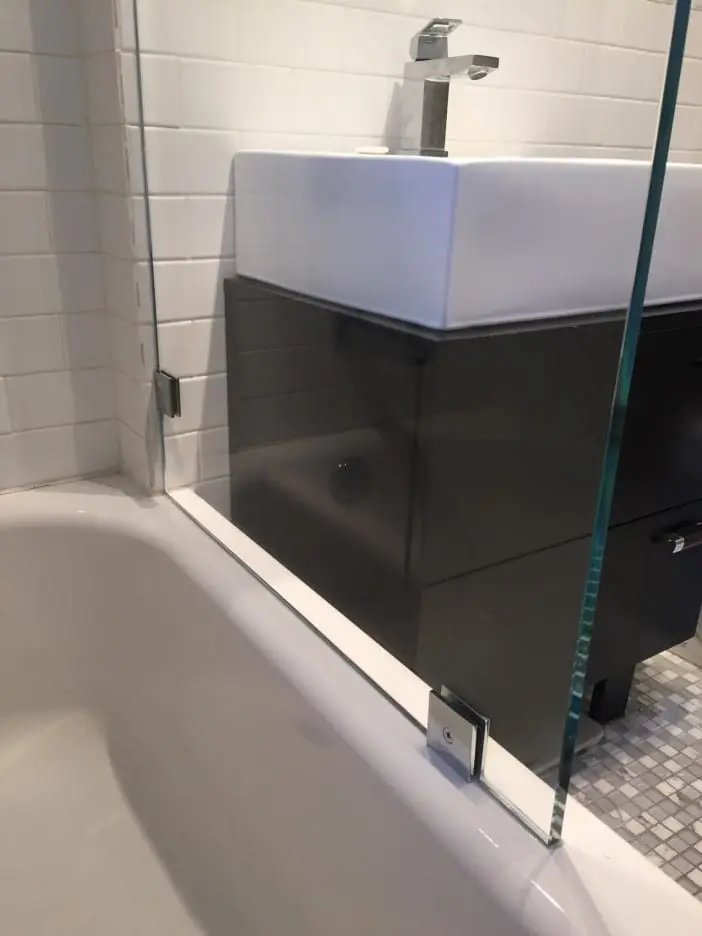 Splash Guards shower door installed by ABC