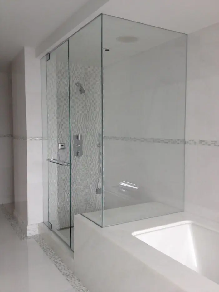 Steam shower door installed by ABC