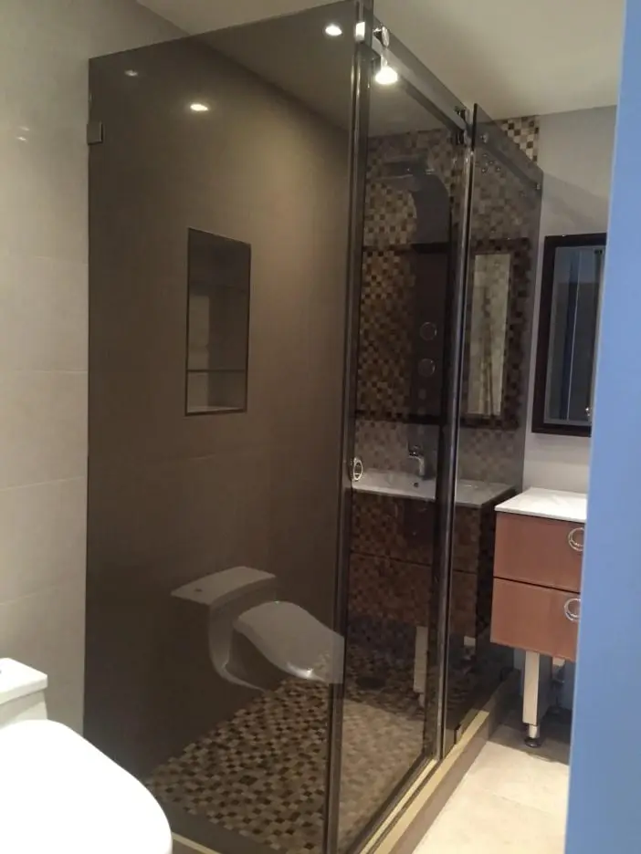 Steam shower door installed by ABC