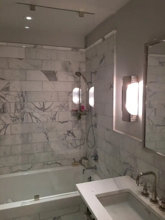 Splash Guards shower door installed by ABC