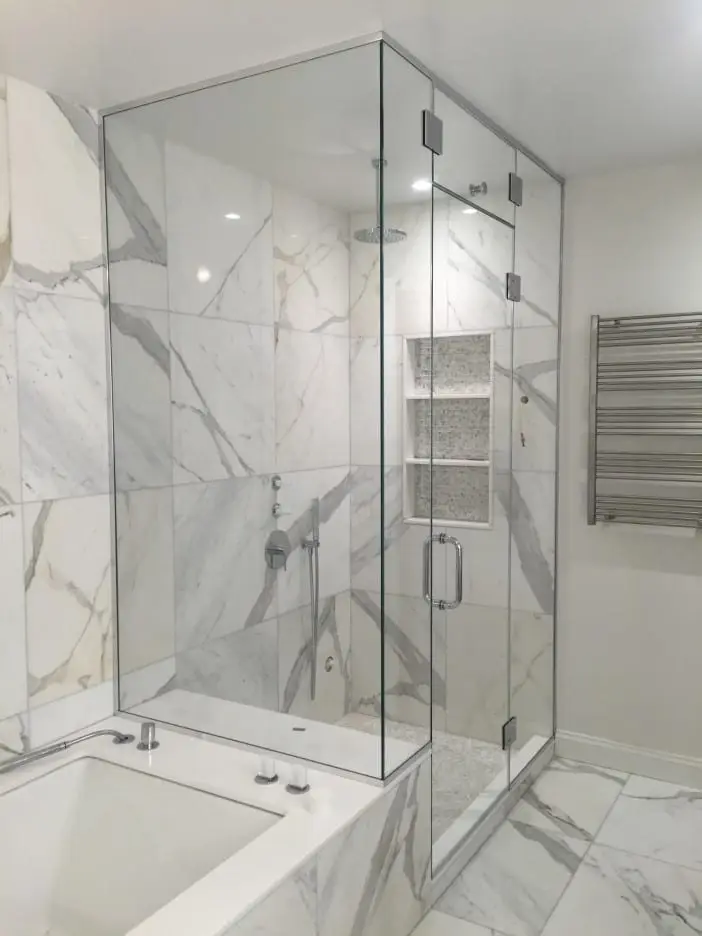 Steam shower door installed by ABC