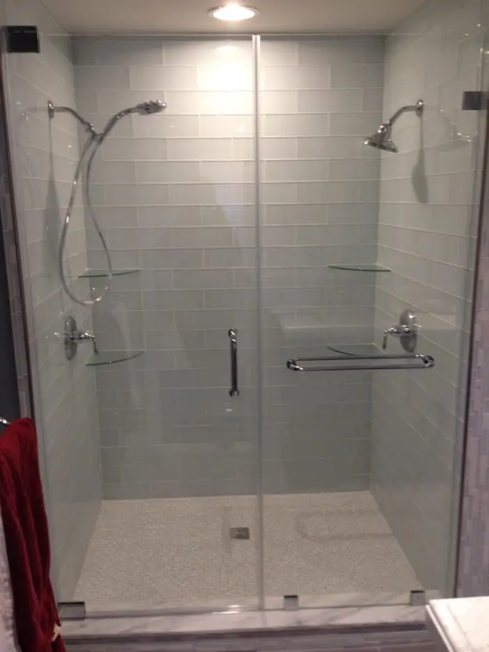 In-Line shower door installed by ABC