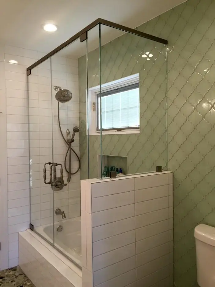 Steam shower door installed by ABC
