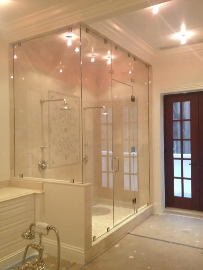 Steam shower door installed by ABC