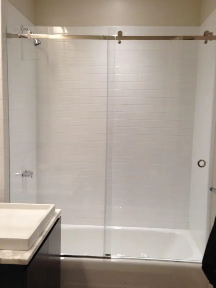 Serenity shower door installed by ABC