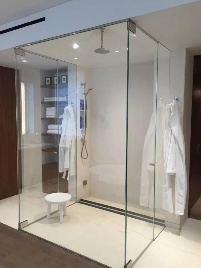 Steam shower door installed by ABC