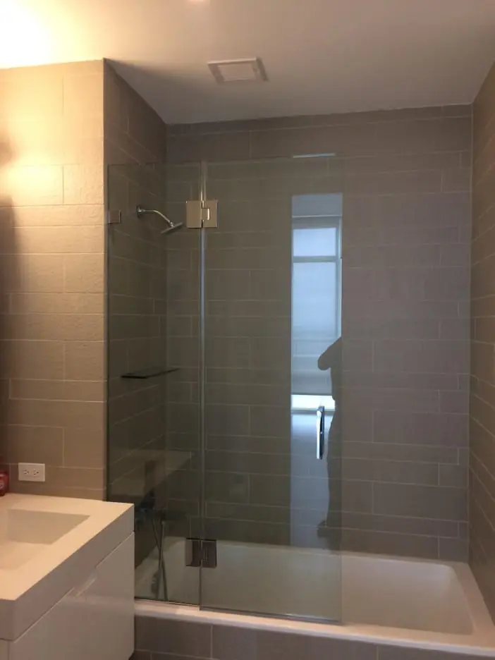 Splash Guards shower door installed by ABC