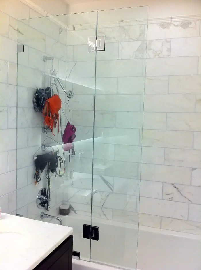 Splash Guards shower door installed by ABC