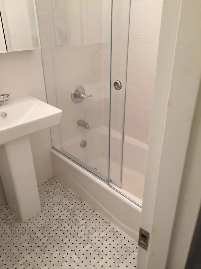 Serenity shower door installed by ABC