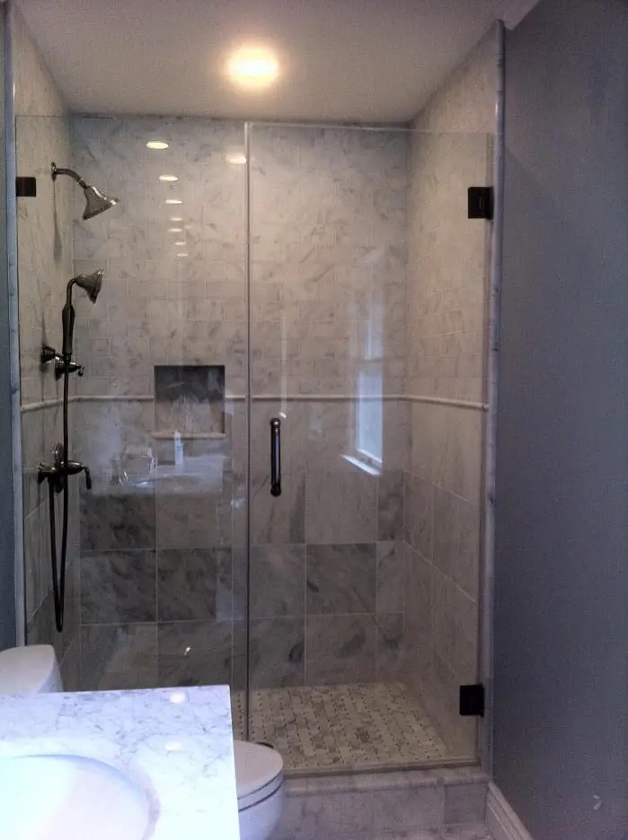 In-Line shower door installed by ABC