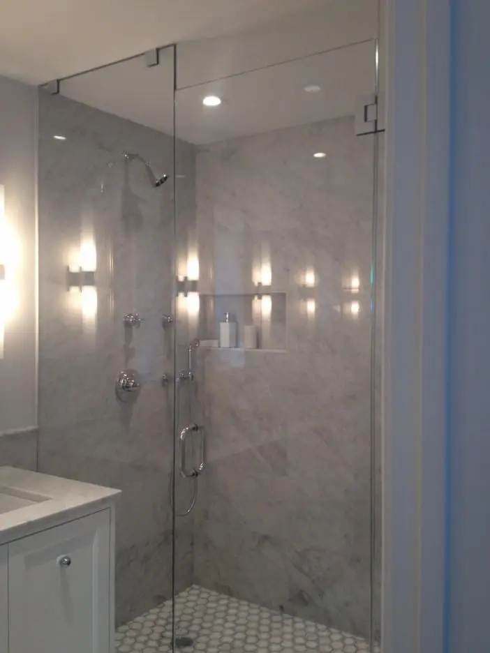 Steam shower door installed by ABC