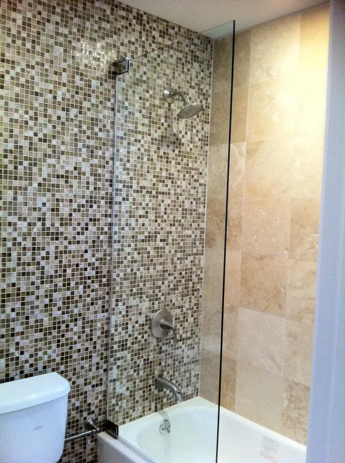 Splash Guards shower door installed by ABC