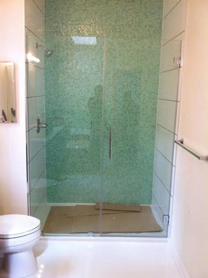 In-Line shower door installed by ABC
