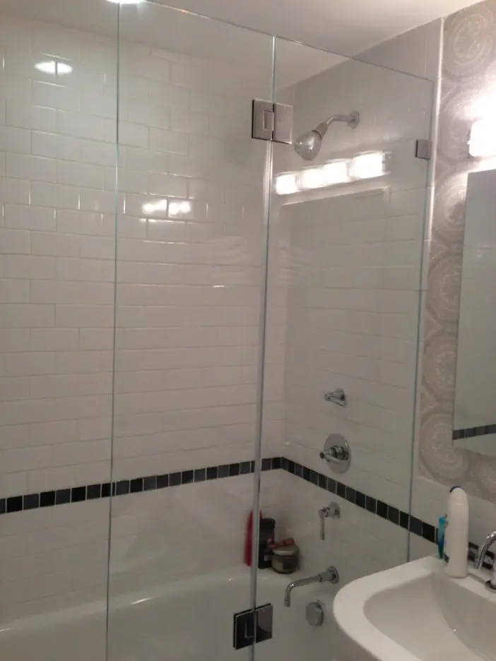 Splash Guards shower door installed by ABC