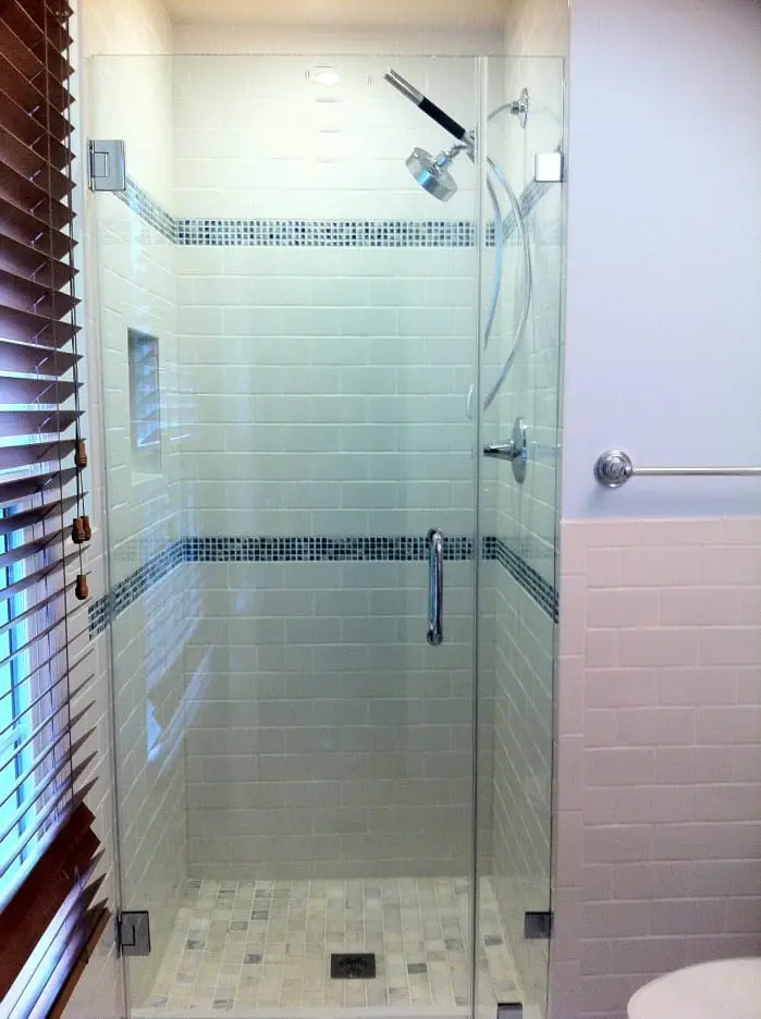 In-Line shower door installed by ABC