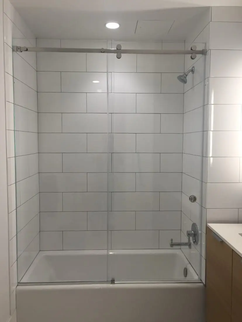 Serenity shower door installed by ABC