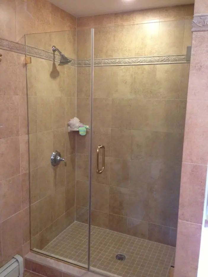 In-Line shower door installed by ABC