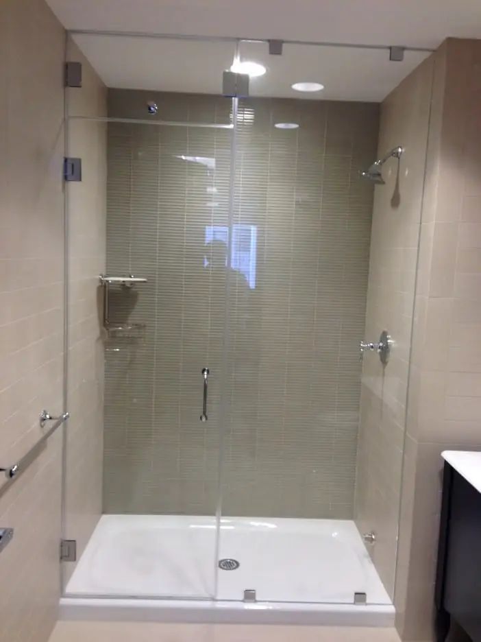In-Line shower door installed by ABC