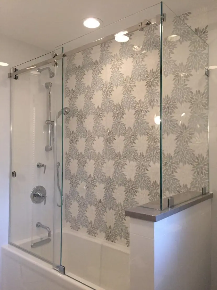 Serenity shower door installed by ABC