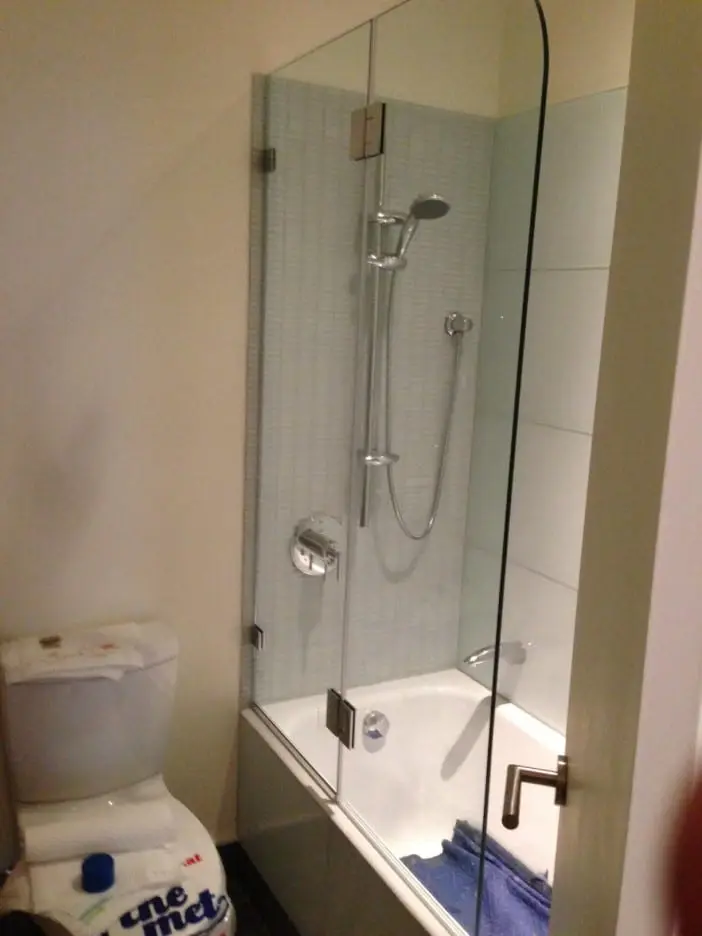 Splash Guards shower door installed by ABC