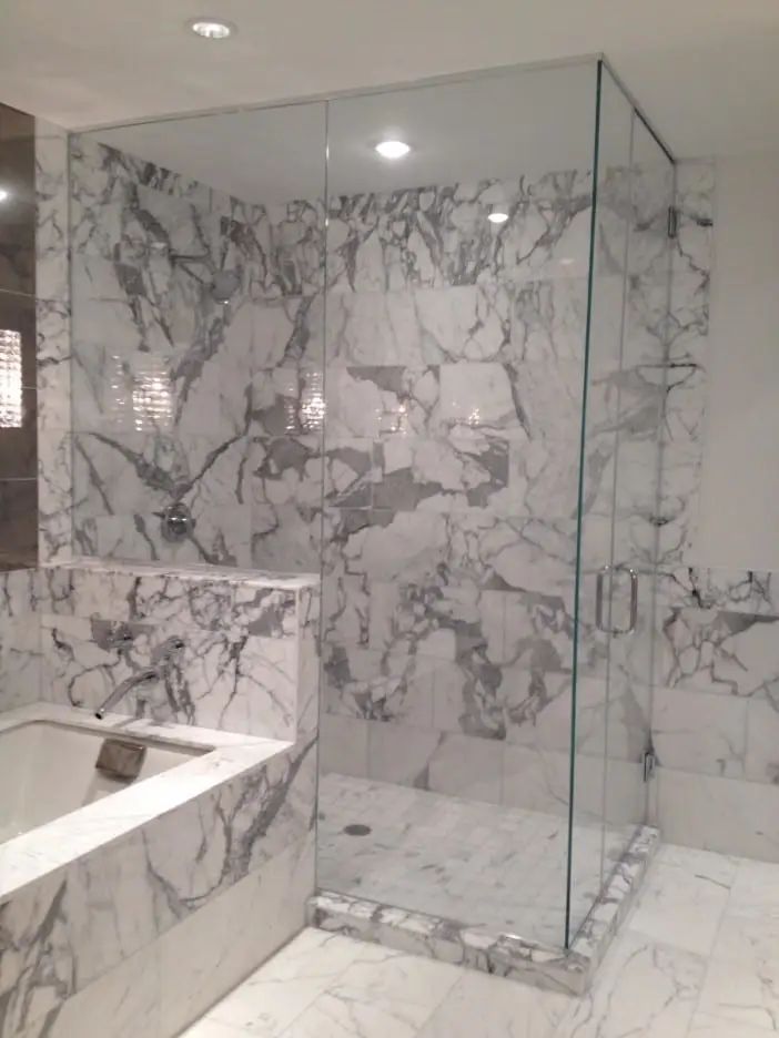 Steam shower door installed by ABC