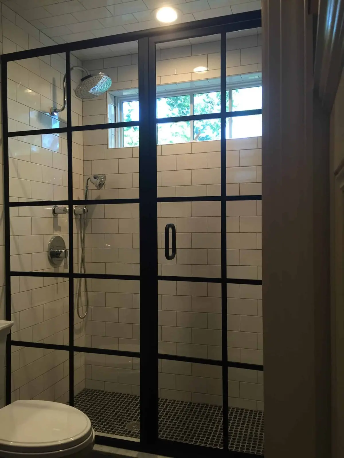 Grid Doors shower door installed by ABC