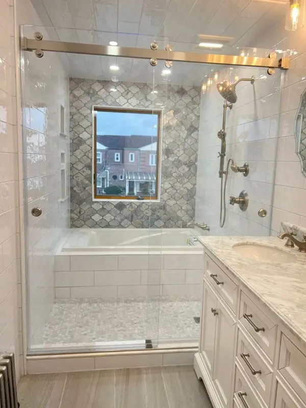 Cambridge shower door installed by ABC