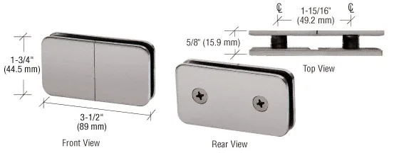 GCB182BN shower door hardware