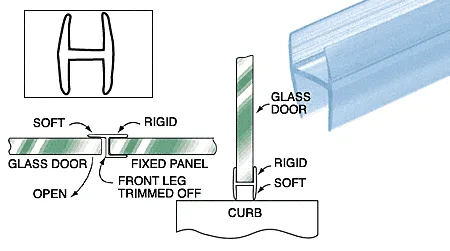 P250HW shower door hardware