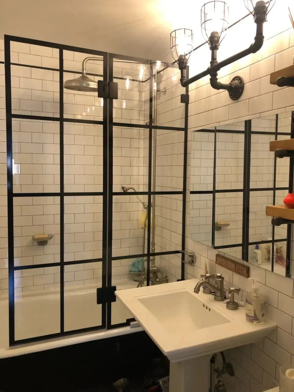 Grid Doors shower door installed by ABC