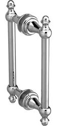 SYMPHONY STRAIGHT 6 INCH shower door hardware