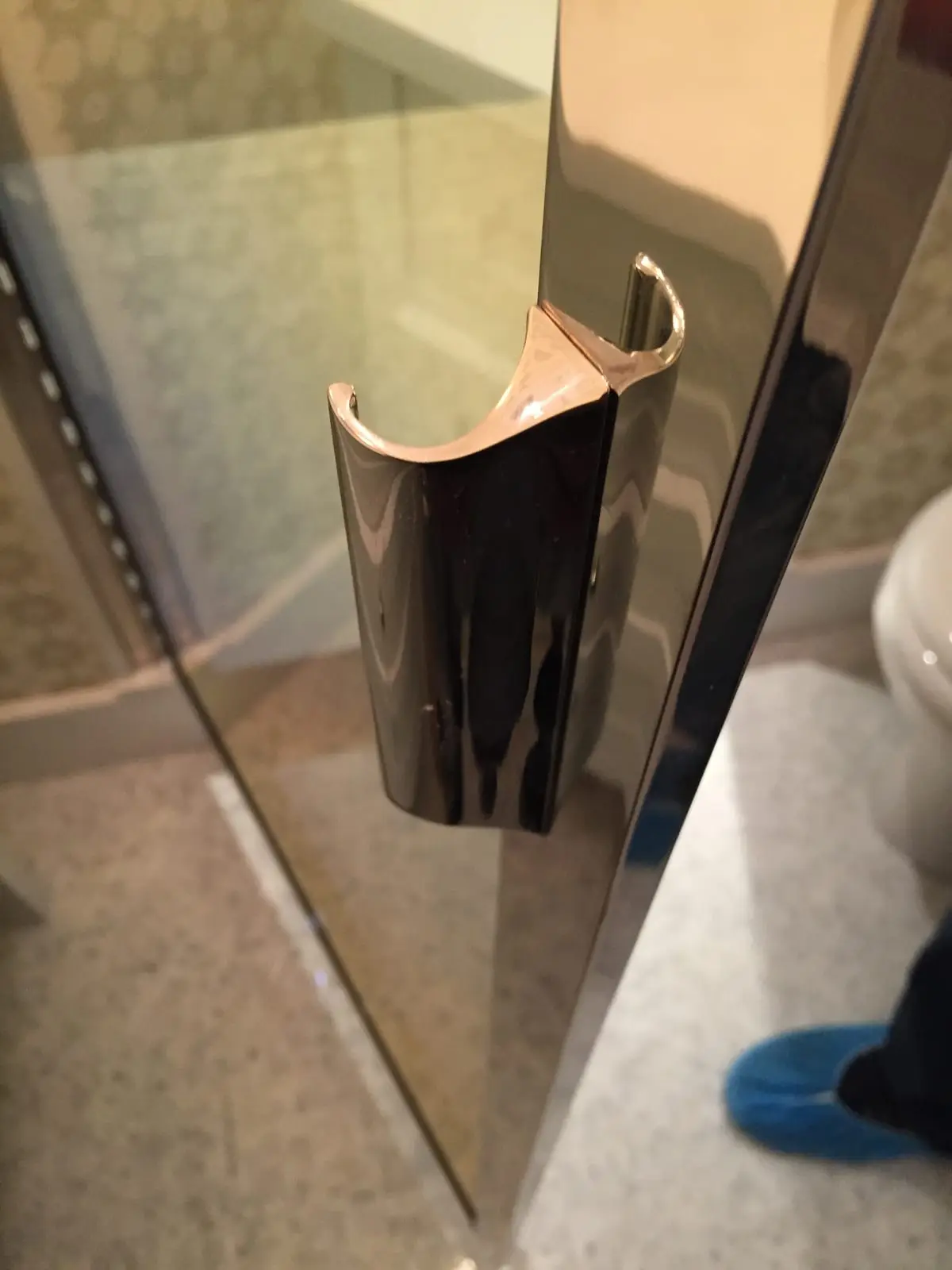 High-End Framed shower door installed by ABC