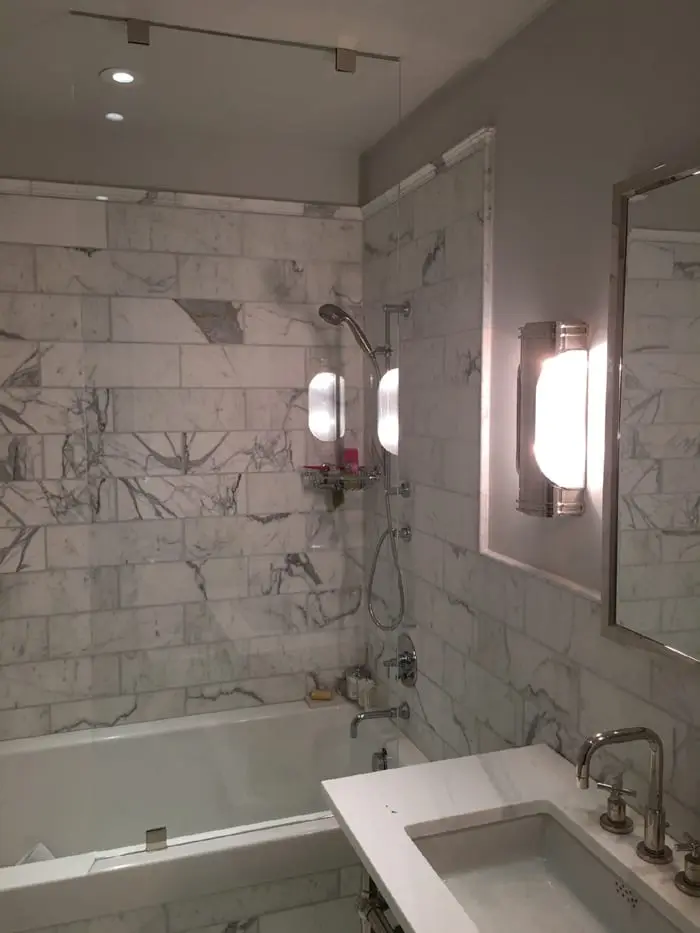 Splash Guards shower door installed by ABC
