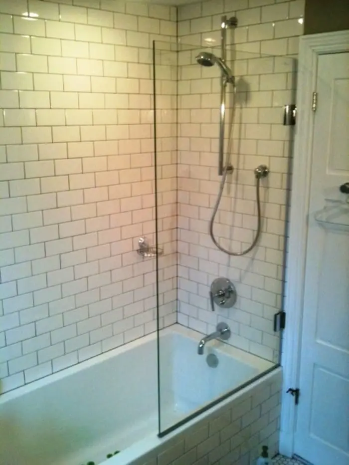Splash Guards shower door installed by ABC