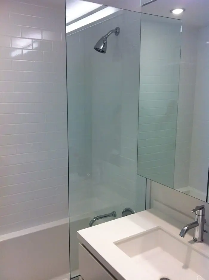 Splash Guards shower door installed by ABC