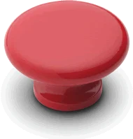 Red shower door hardware