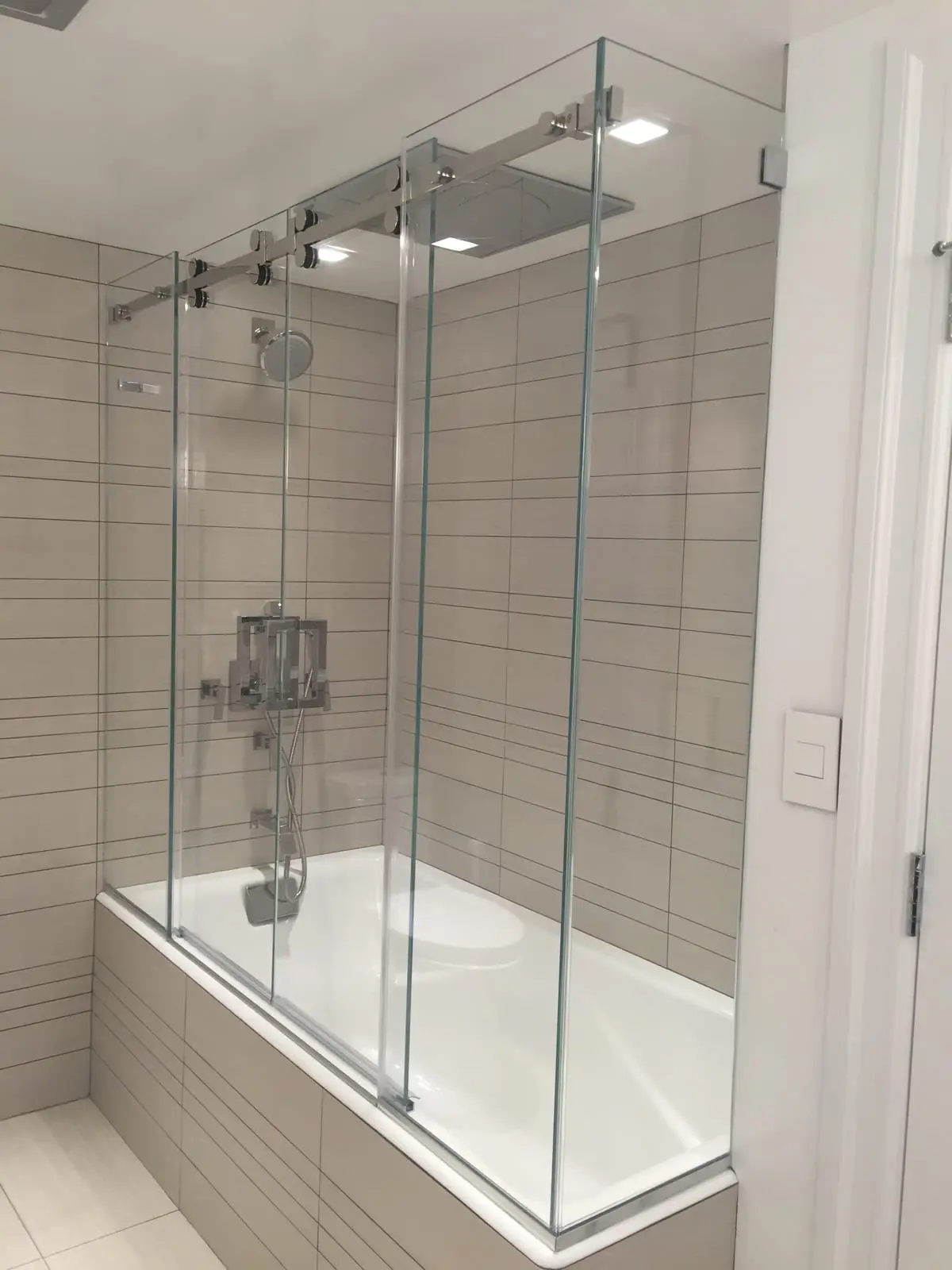 Serenity shower door installed by ABC