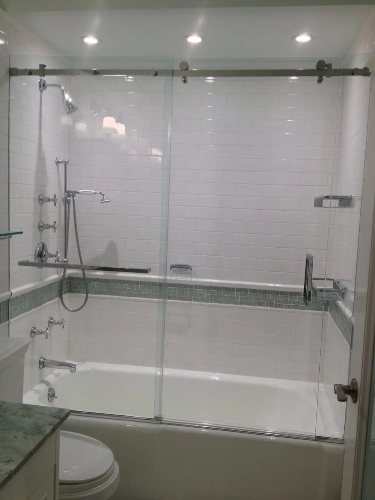 Serenity shower door installed by ABC
