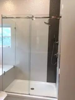 Serenity shower door installed by ABC