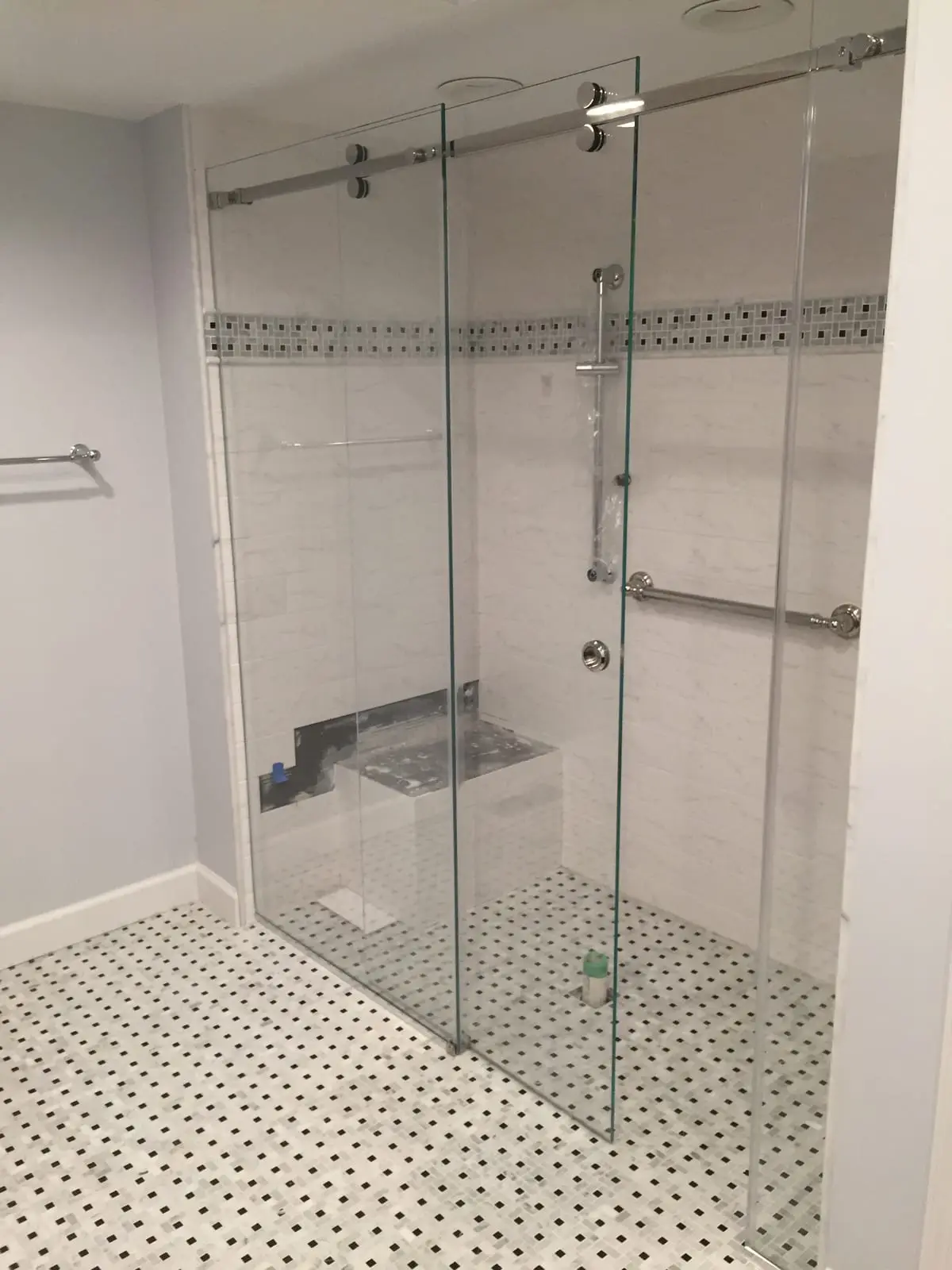 Serenity shower door installed by ABC