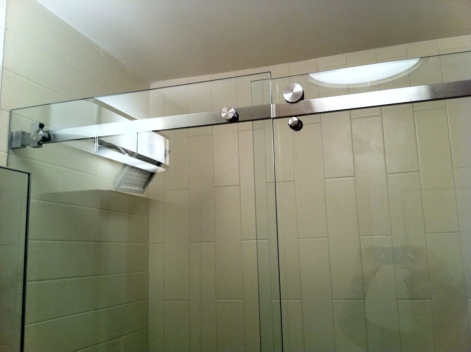 Serenity shower door installed by ABC